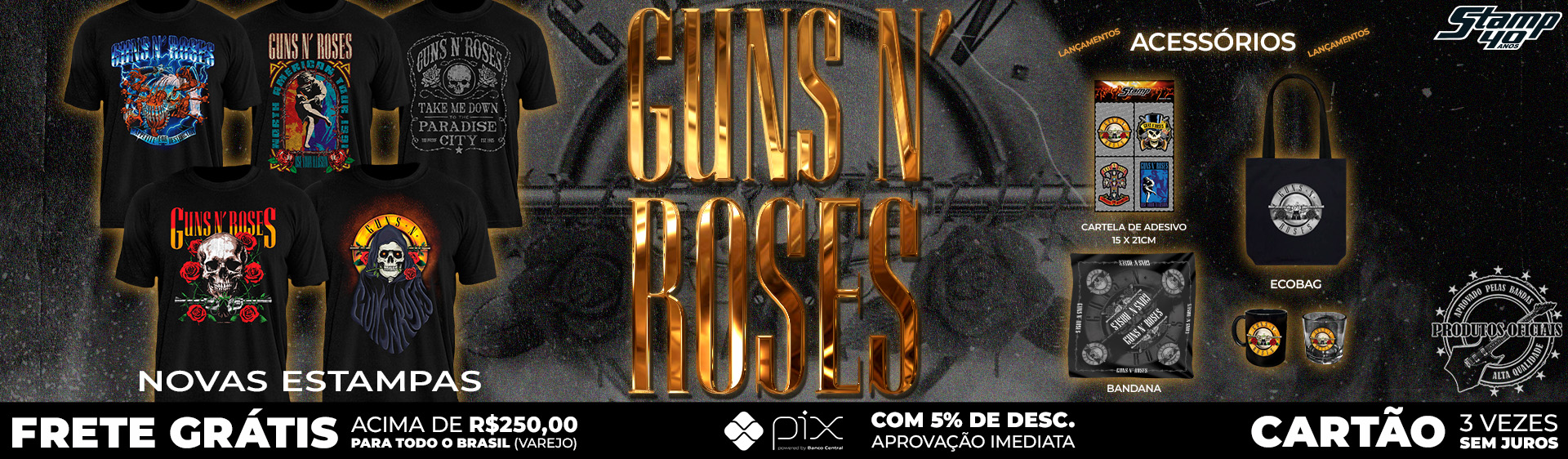 LANÇAMENTO GUNS N ROSES