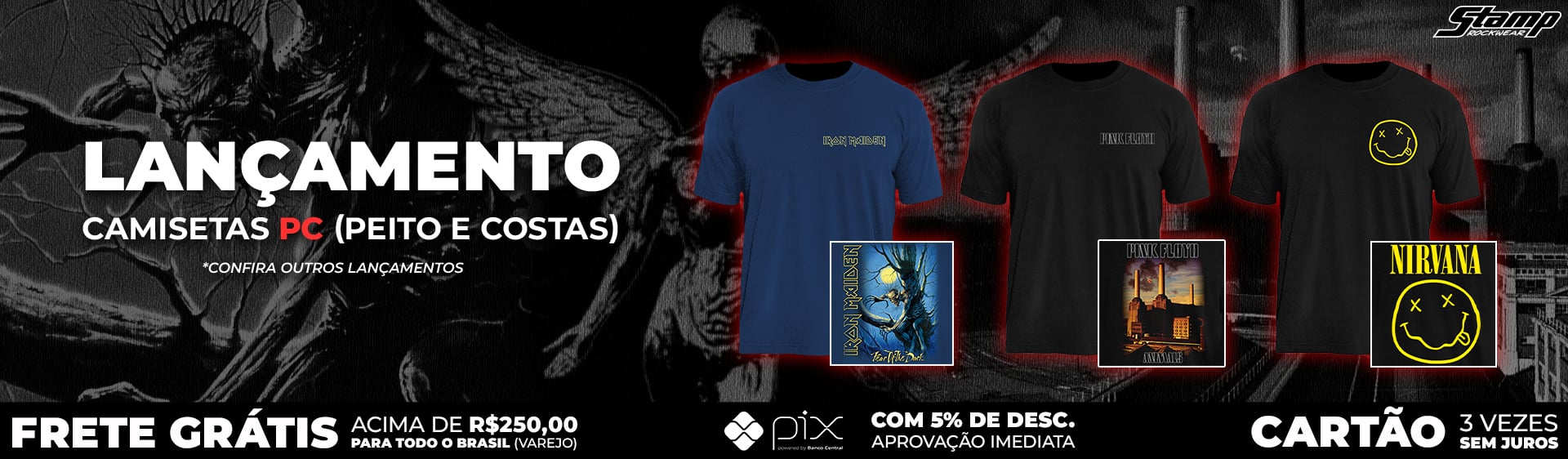 LANÇAMENTO CAMISETAS PC