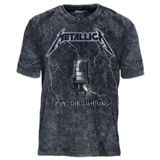 Camiseta Tie Dye Metallica Ride The Lightning