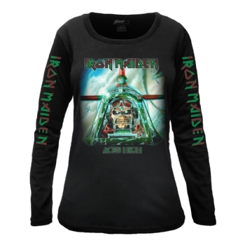Camiseta Feminina Manga Longa Iron Maiden Aces High