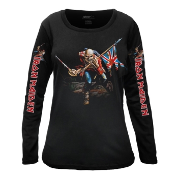 Camiseta Feminina Manga Longa Iron Maiden The Trooper