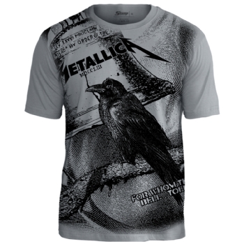 Camiseta Premium Metallica Raven Bell Tolls