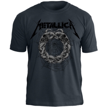 Camiseta Metallica Snake Ring DK Grey