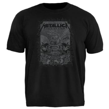 Camiseta Plus Size Metallica Black Album Event Poster