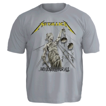 Camiseta Plus Size Metallica And Justice For All