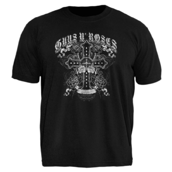 Camiseta Plus Size Guns N' Roses Cross