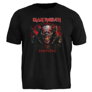 Camiseta Plus Size Iron Maiden Senjutsu Back Cover Death Snake