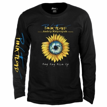 Camiseta Manga Longa Pink Floyd Hey Hey Rise Up Ukraine