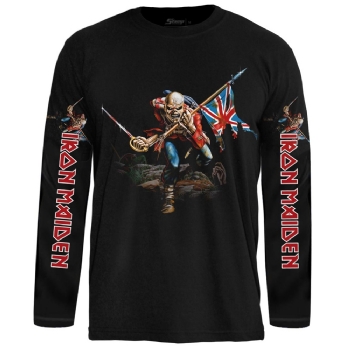 Camiseta Manga Longa Iron Maiden The Trooper