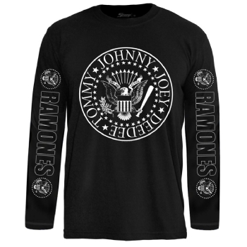 Camiseta Manga Longa Ramones Hey Ho, Lets Go