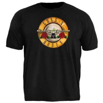 Camiseta Plus Size Guns N' Roses Bullet Logo