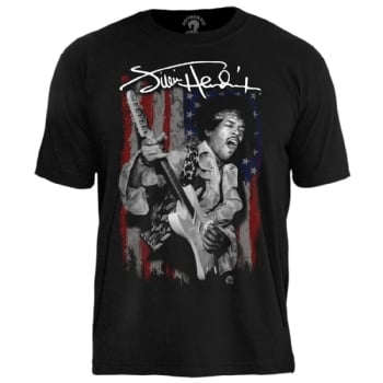 Camiseta Jimi Hendrix USA Flag