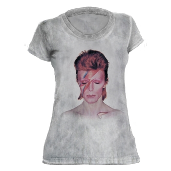 Camiseta Feminina Tie Dye David Bowie Aladdin Sane