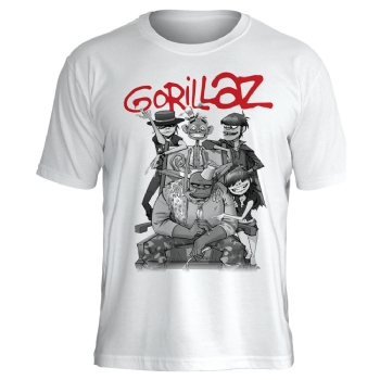 Camiseta Gorillaz B&W