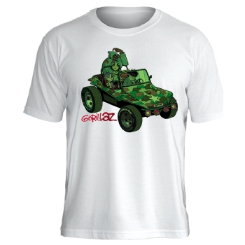 Camiseta Gorillaz Group Green Geep