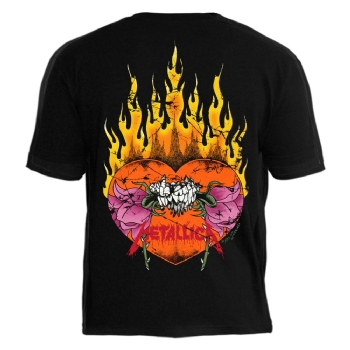Camiseta TFE Metallica Flower Skull