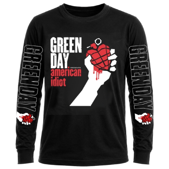 Camiseta Manga Longa Green Day American Idiot