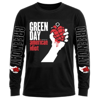Camiseta Manga Longa Green Day American Idiot