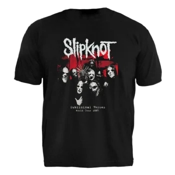 Camiseta Plus Size Slipknot Subliminal Verses