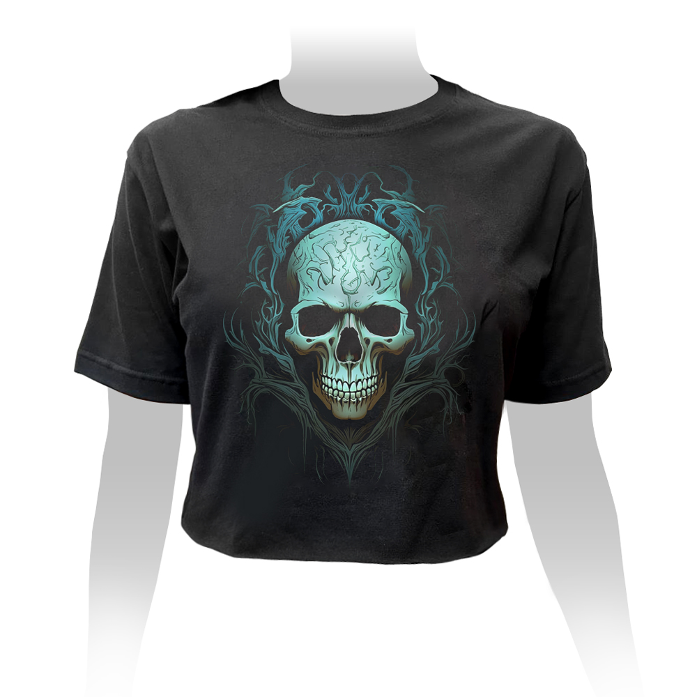 Cropped Skull With Roots