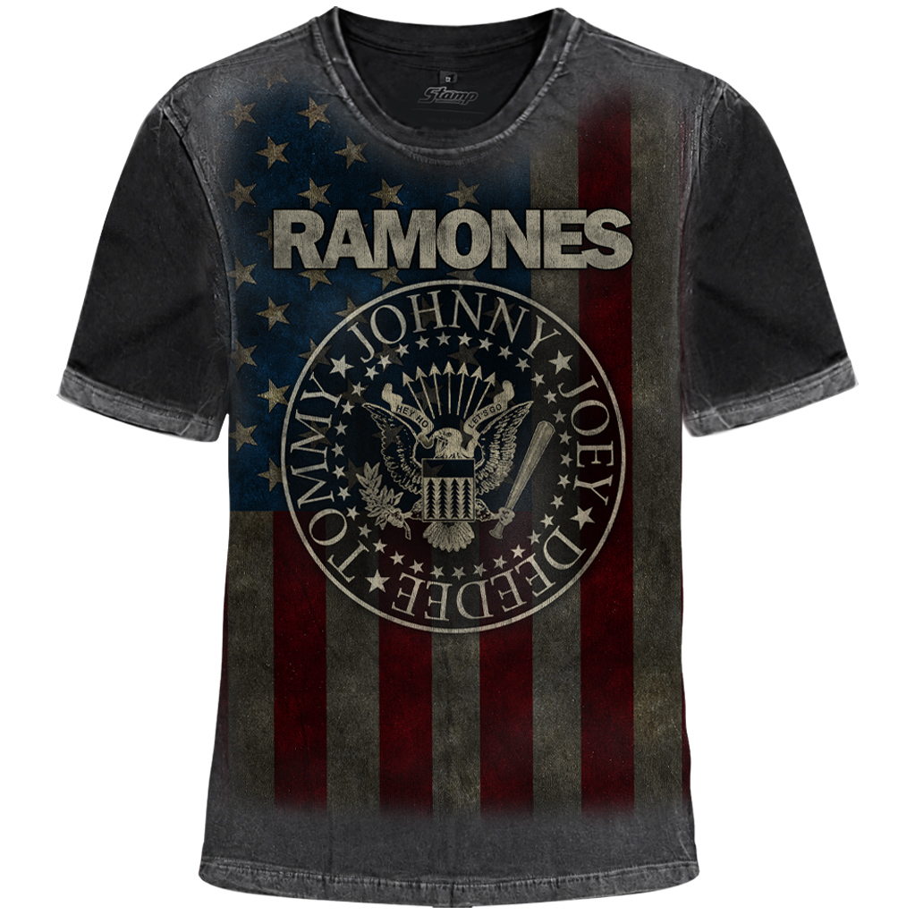 Camiseta Full Print Ramones Flag