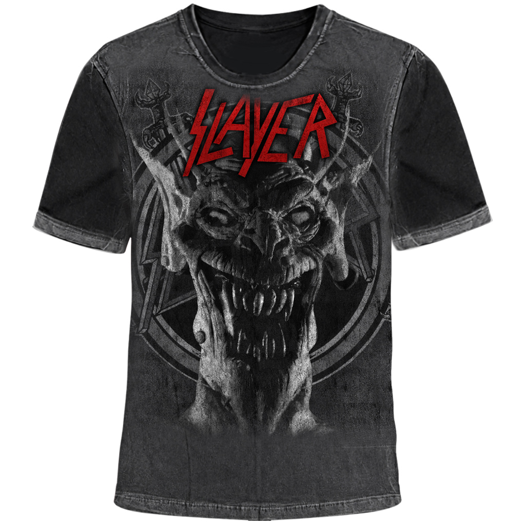 Camiseta Full Print Slayer Root of All Evil