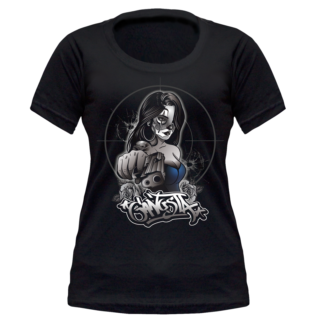 Camiseta Feminina Gangsta