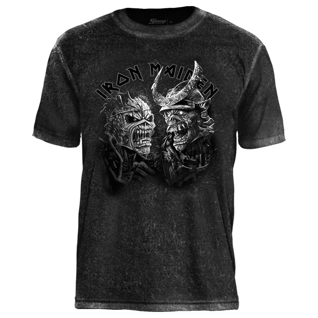 Camiseta Especial Iron Maiden Senjutsu Grey Heads