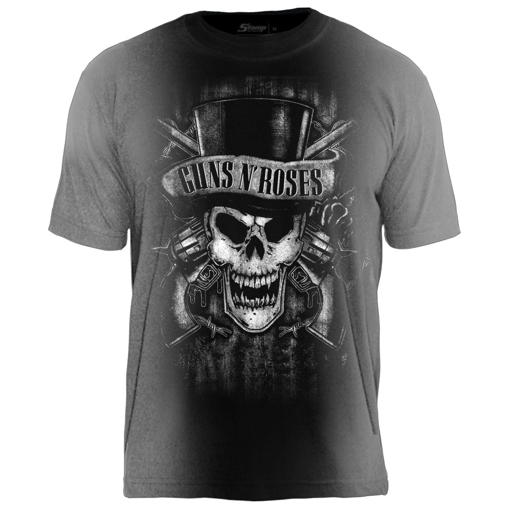 Camiseta Especial Guns N' Roses Top Hat