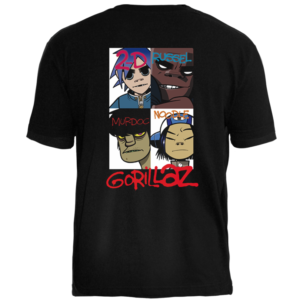 Camiseta PC Gorillaz Fly Poster Medley