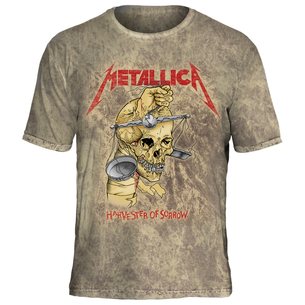 Camiseta Tie Dye Metallica Harvester of Sorrow