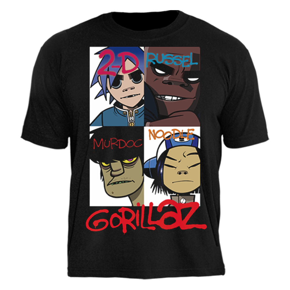 Camiseta TFE Gorillaz Fly Poster Medley