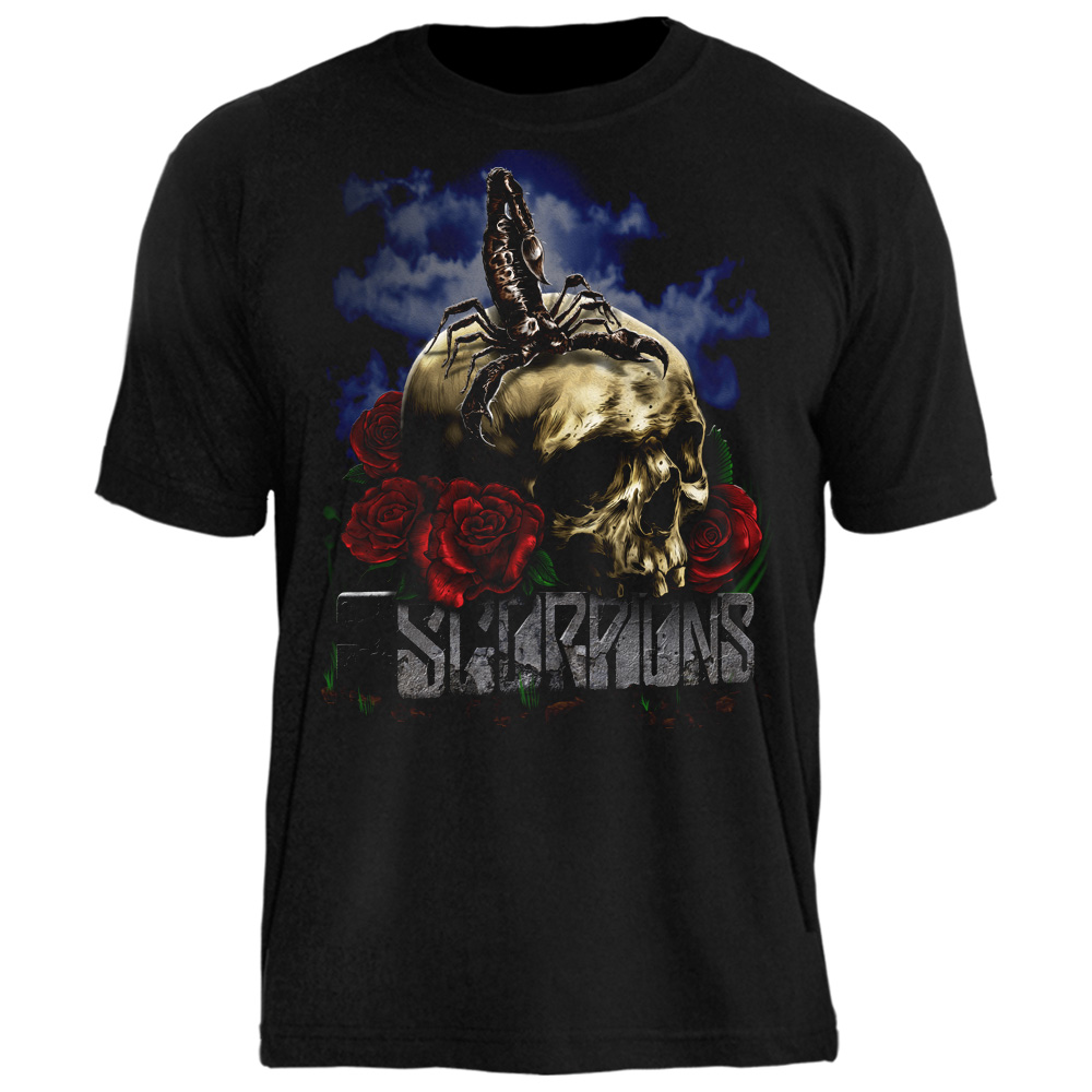 Camiseta Scorpions Skull And Scorpion
