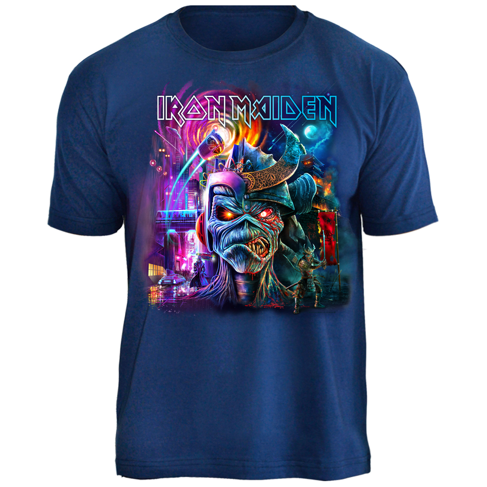 Camiseta Plus Size Iron Maiden Future Past Tour Preta
