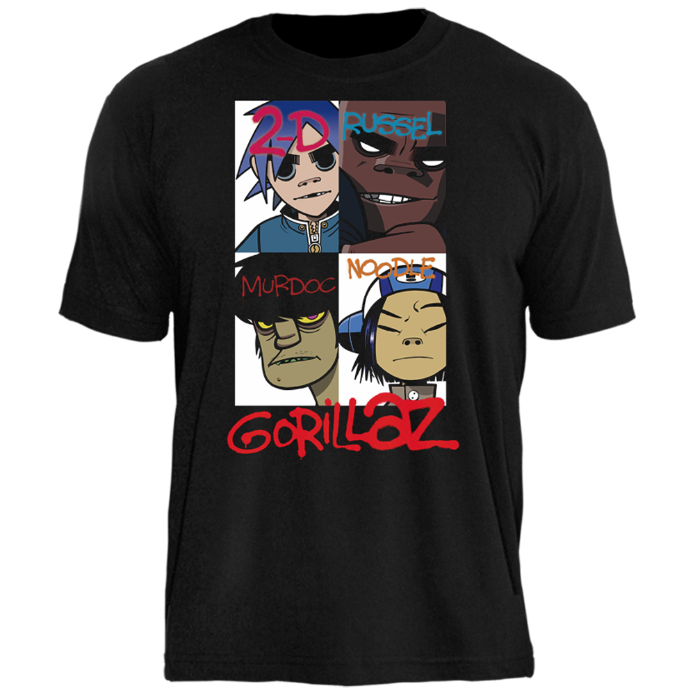 Camiseta Gorillaz Fly Poster Medley