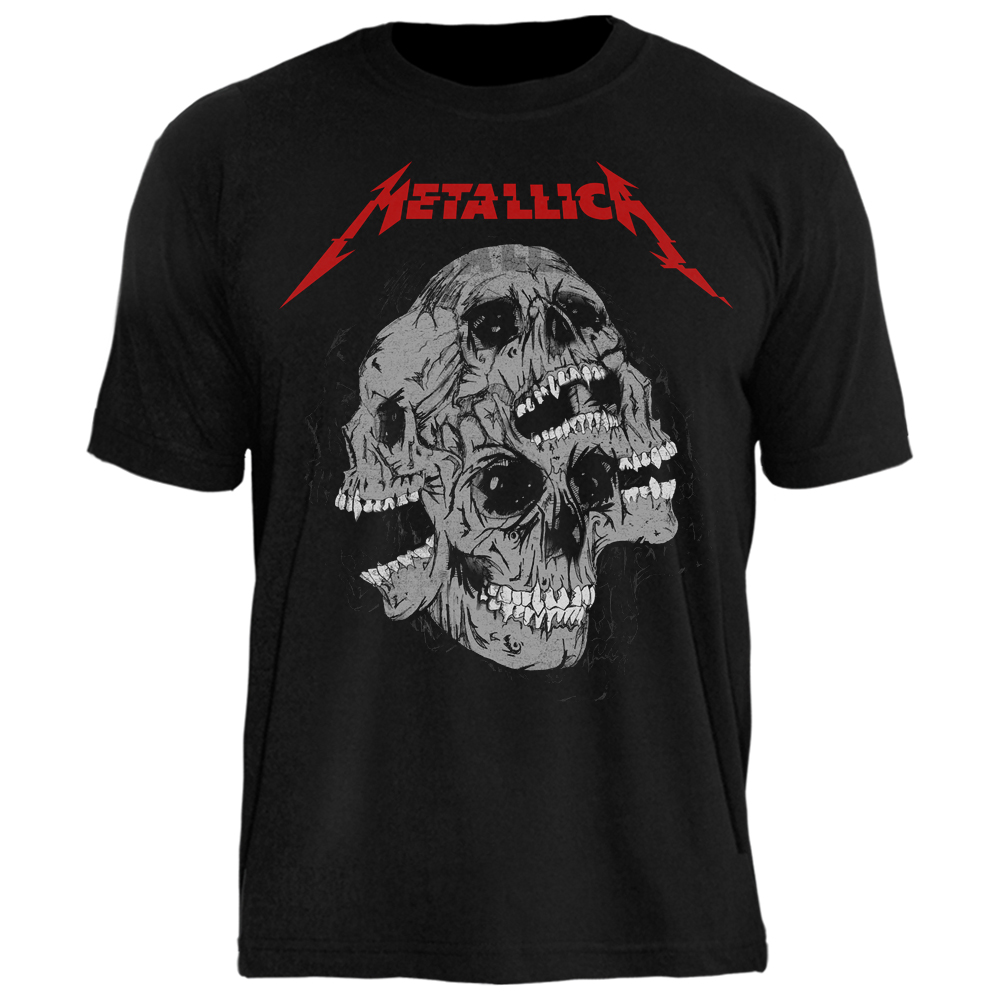 Camiseta Metallica Skulls Sketch