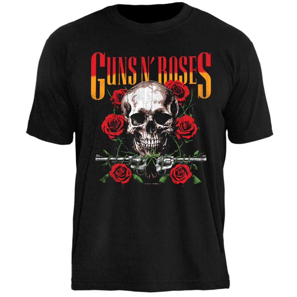 Camiseta Guns N' Roses Skull N' Roses