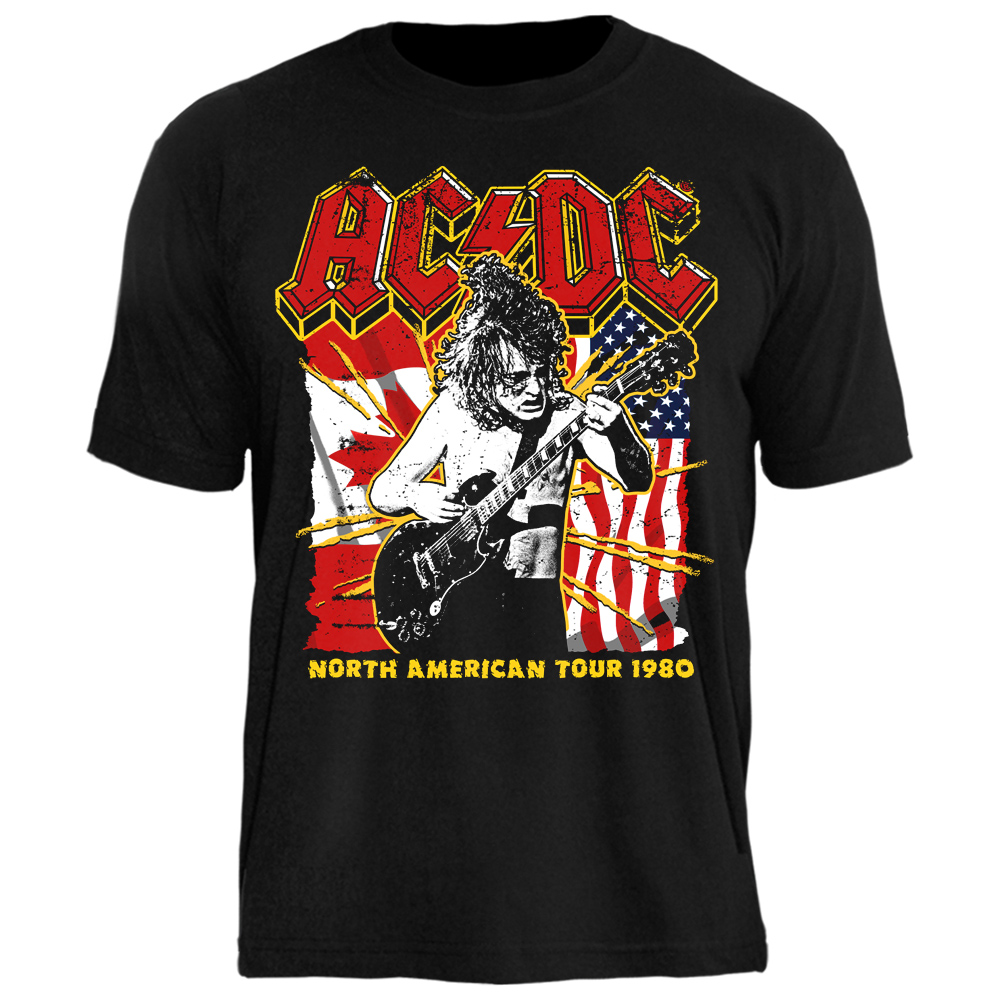 Camiseta AC/DC North American Tour 1980